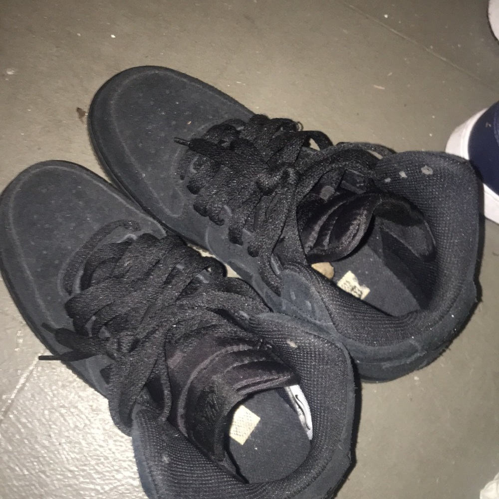 Black AF1 with butter bottoms